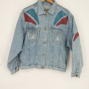 BREAKER JEANS VINTAGE 90S JEAN JACKET LARGE